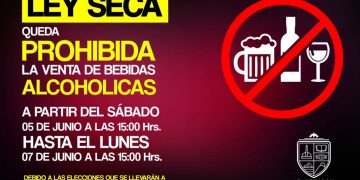 Ley Seca del 5 al 7 de junio en Apatzingán