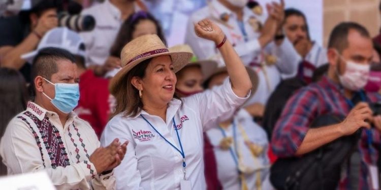 Exigimos respeto al triunfo de Alfredo Bedolla y a Morena pide Myriam Martínez Ramírez