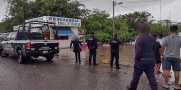 Por tormentas, implementa SSP dispositivo de apoyo en Lázaro Cárdenas