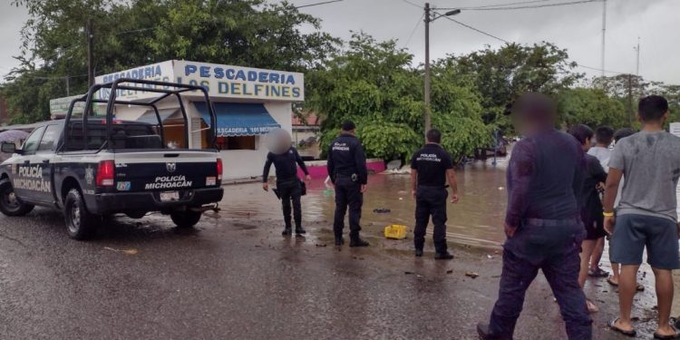 Por tormentas, implementa SSP dispositivo de apoyo en Lázaro Cárdenas