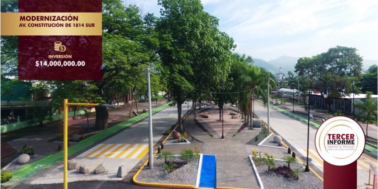 En Apatzingán modernización de la Av. Constitución de 1814 Sur con inversión de 14 MDP