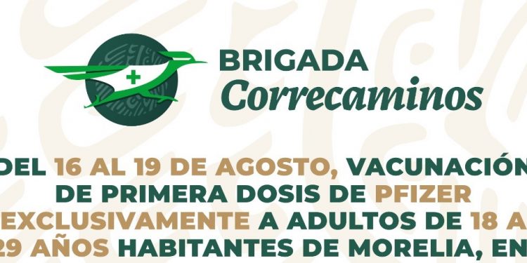 Este lunes inicia vacunación a jóvenes de 18 a 29 años en Morelia