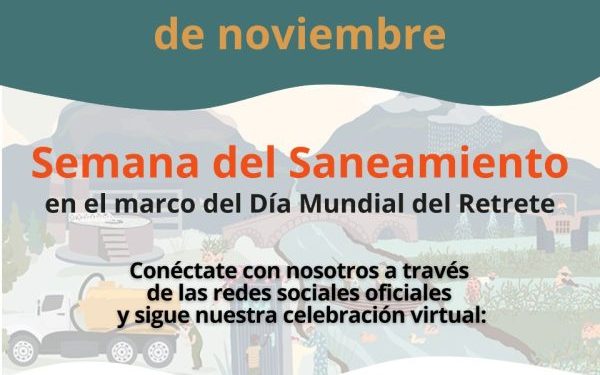 El OOAPAS celebrará de forma virtual la Semana del Saneamiento.