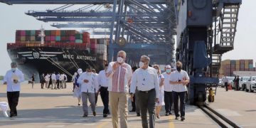 Puerto de LC, estratégico para desarrollar un corredor marítimo de cabotaje: Bedolla