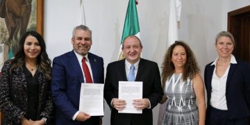 Firma Bedolla convenio con Unicef para impulsar acciones a favor de los infantes y adolescentes michoacanos