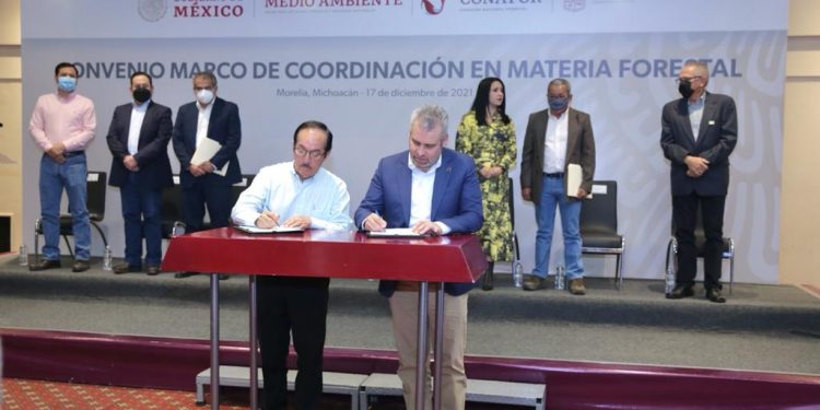 Busca Bedolla descentralizar en Michoacán funciones federales en material forestal