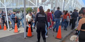 SSP garantiza seguridad en los módulos  de vacunación contra Covid-19 en Morelia