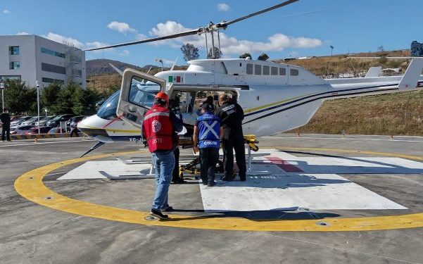 SSP traslada vía aérea a paciente en estado de gravedad al hospital Civil