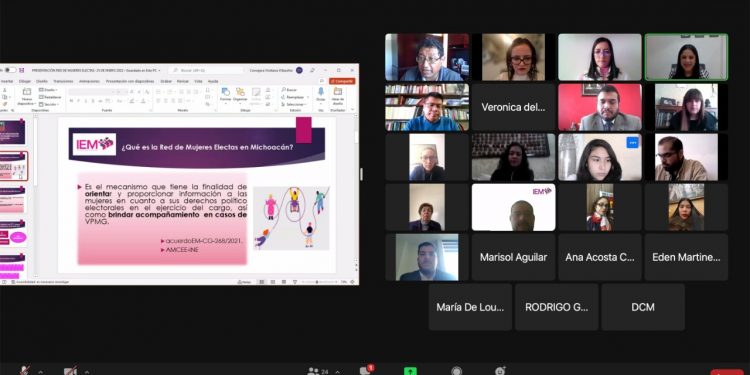 Presenta IEM a partidos políticos, programa para la Capacitación de la Red de Mujeres Electas en Michoacán