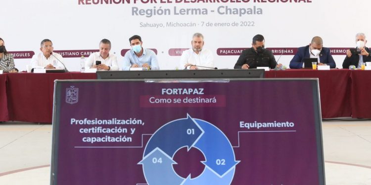 Mediante el actuar Interinstitucional, se reforzará el esquema de seguridad en la región Lerma-Chapala: SSP