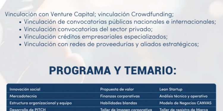 Aún vigente el programa de Incubación de Empresas 2022