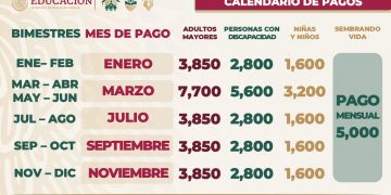 En marzo, adultos mayores recibirán un bimestre adelantado de su pensión, derivado de la veda electoral