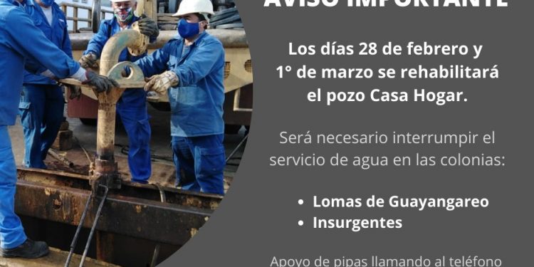 El OOAPAS rehabilitará 2 pozos la próxima semana