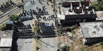 SSP y GN mantienen la libre circulación en vías férreas de Uruapan, Morelia y Pátzcuaro