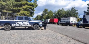 SSP brinda servicio de acompañamiento a 14 camiones cargados con aguacate