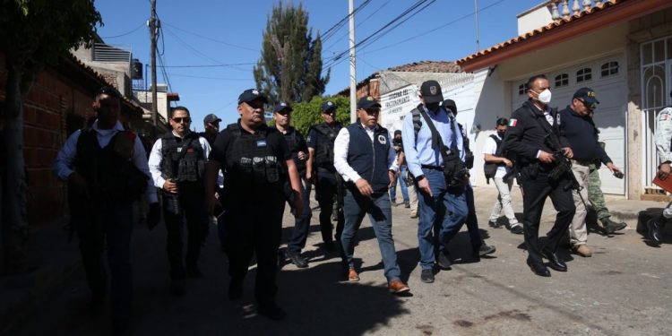 Dispositivo de seguridad en San José de Gracia para preservar el orden público y la tranquilidad