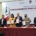 Bedolla firma convenio con 19 municipios que se suman al Fortapaz