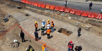 Determinan SCOP e INAH plan de acción para preservar vestigios arqueológicos de salida Salamanca