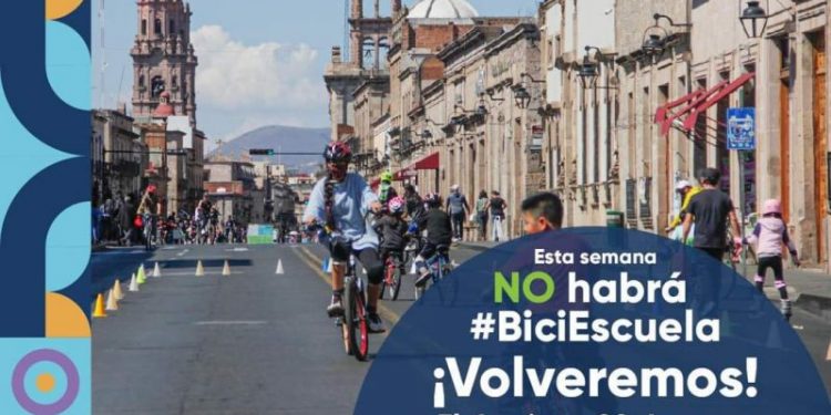 Anuncia SEDUM suspensión de “Biciescuela” por actividades del Día del Trabajo