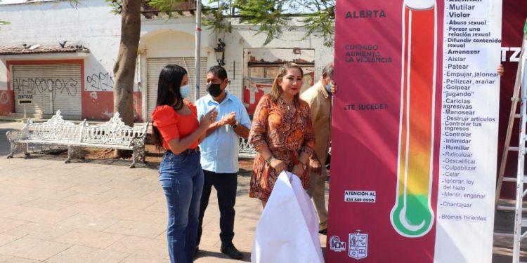 Develan Violentómetro en Apatzingán