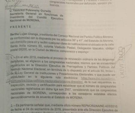 Dan trámite a petición de exclusión para consejeros faltistas de Morena: Ana Lilia Guillen