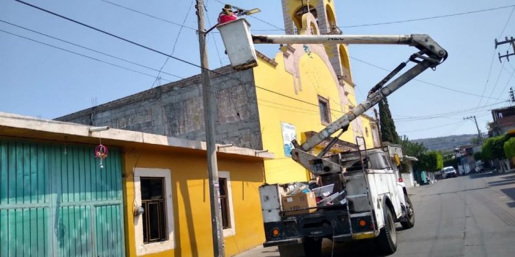 Sustituirán 70 luminarias en tenencia de Cuto del Porvenir en Tarímbaro