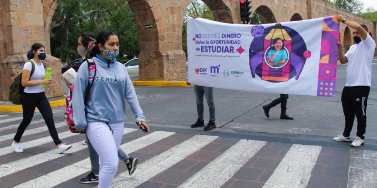DIF Morelia brinda educación para prevenir el Trabajo Infantil
