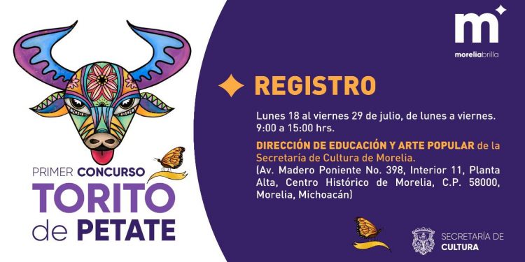 SeCultura Morelia lanza convocatoria para “Torito de Petate” alusivo al mes patrio