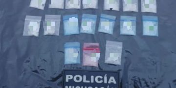 SSP asegura a presunto distribuidor de droga, en Jacona
