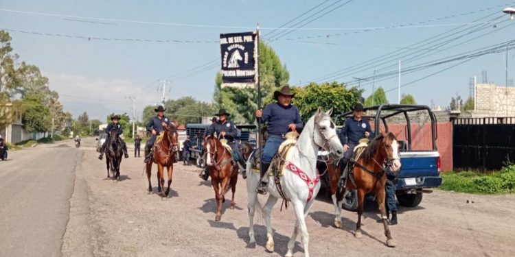 SSP brinda seguridad en cabalgata realizada, en Copándaro