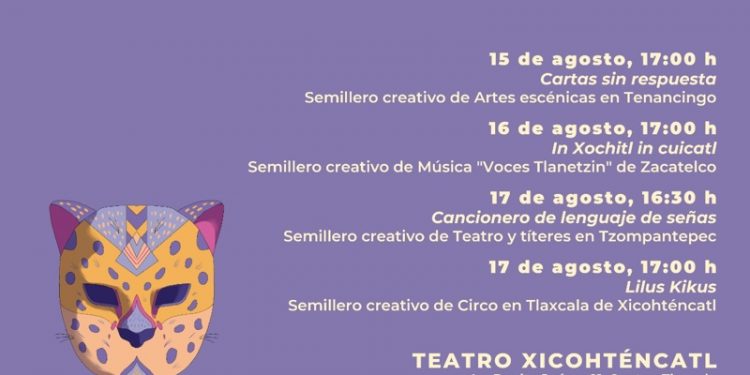 Semilleros creativos de Tlaxcala muestran sus conocimientos escénicos en el Teatro Xicohténcatl