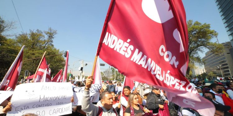 La marcha fue una muestra del respaldo y cariño al presidente: JC Barragán