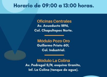 Módulos sabatinos del OOAPAS funcionarán con normalidad este 24 de diciembre