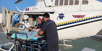 Efectúa Servicios Aéreos de la SSP, un traslado pediátrico de Huetamo a Charo