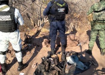 Mediante la BOI, GC asegura y destruye campamento ilícito en Aguililla