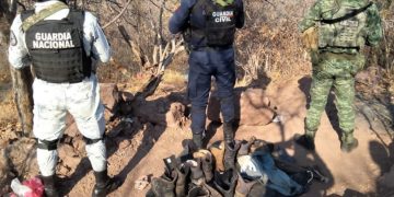 Mediante la BOI, GC asegura y destruye campamento ilícito en Aguililla