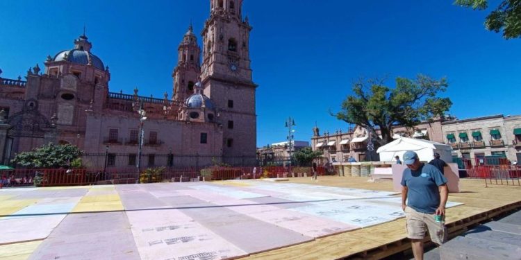 Celebran instalación de Pista de Hielo gratuita del Ayuntamiento de Morelia