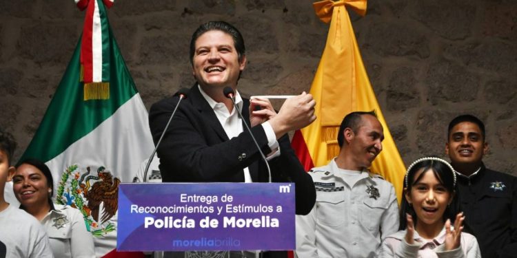 Reconoce gobierno de Alfonso Martínez, a la Policía Morelia