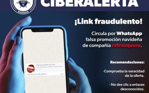 SSP alerta sobre virus en redes sociales disfrazado de promoción de Coca-Cola
