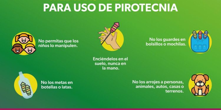 SSP exhorta a no utilizar pirotecnia