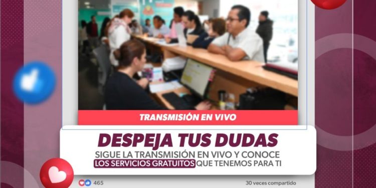 Iniciarán, el lunes 9, transmisiones en redes sociales sobre los servicios gratuitos que ofrece la Sedeco
