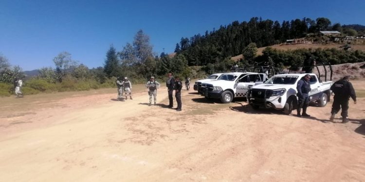 SSP y GN despliegan labores operativas en Ocampo