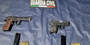 Tras operativos en Zamora, Guardia Civil detiene a seis con dos pistolas y drogas
