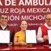 Donan DIF y SSM ambulancia a la Cruz Roja Michoacán