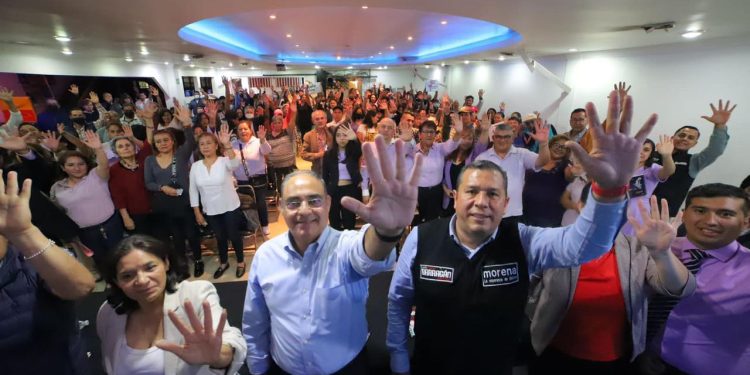 Juan Carlos Barragán tomó protesta a comités de respaldo a Marcelo Ebrard, en la CDMX