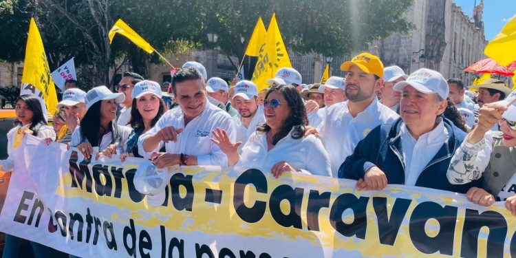 Desde Michoacán, PRD nuevamente hace historia; inicia caravana en Defensa de la Democracia 
