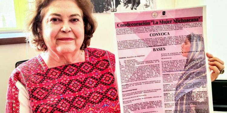 Convoca 75 Legislatura a presentar propuestas para merecedora de la condecoración “La Mujer Michoacana”