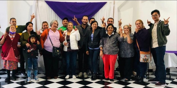 Intensa gira por Michoacán con líderes políticos del PES
