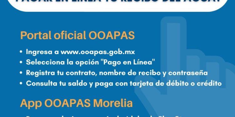 OOAPAS da opciones para pagar el recibo del agua en día de inhábil