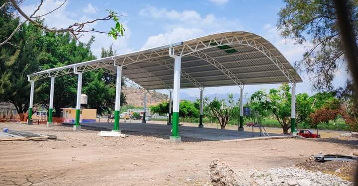 Avanza obra en favor de preescolar en Paricuaro Municipio de Juárez